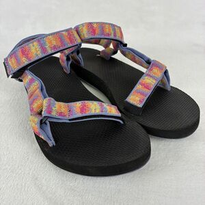 Teva Original Universal Sandal Women Size 7 Multicolor Tie-Dye Strappy Beach